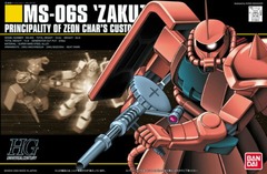 Gundam HGUC #032 MS-06S Zaku II 1/144